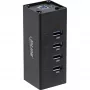 InLine USB 3.0 Hub, 4 porty, obudowa aluminiowa, z zasilaczem 2,5A