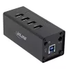 InLine USB 3.0 Hub, 4 porty, obudowa aluminiowa, z zasilaczem 2,5A