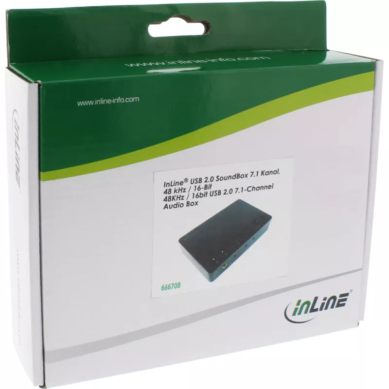 InLine USB 2.0 SoundBox 7.1 48 kHz / 16-bit