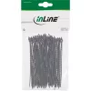 Opaski kablowe InLine 100 mm czarne, opakowanie 100 szt. — długość 100 mm, czarny, 100 szt.
