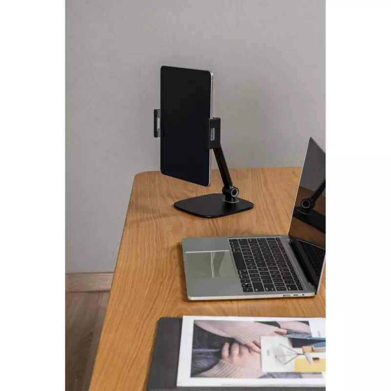 Uchwyt biurkowy InLine Tablet z podstawką, do 12,9 cala, czarny