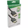 Przewód HDMI Slim Ultra High Speed M/M 8K4K pozłacany czarny 2m