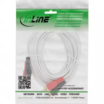 Kabel RCA InLine 2x RCA męski / męski pozłacany 10m