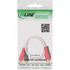 Kabel InLine RCA 2x RCA męski / męski pozłacany 1m