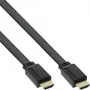 InLine HDMI płaski kabel High Speed kabel z Ethernetem pozłacane styki czarny 3m