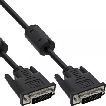 Kabel InLine DVI-D 24+1 męski/męski Dual Link 2 rdzenie ferrytowe 3m