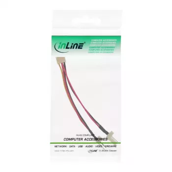 Kabel Y-adaptera do wentylatorów InLine 3-pin Molex żeński / 2x 3-pin Molex męski 100 szt.