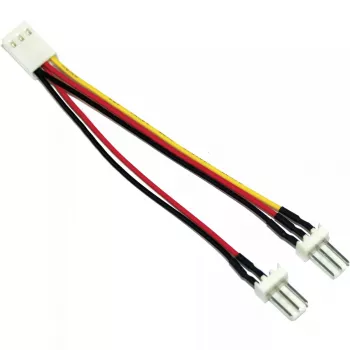 Kabel Y-adaptera do wentylatorów InLine 3-pin Molex żeński / 2x 3-pin Molex męski 100 szt.