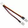 Kabel Y-adaptera do wentylatorów InLine 3-pin Molex żeński / 2x 3-pin Molex męski 100 szt.