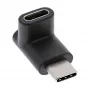 Adapter USB 3.2 Gen.2 InLine 35807 USB-C męski żeński w górę/dół kątowy
