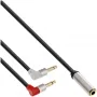 InLine cienki Audio kabel do siedzeń lotniczych 2x 3,5 mm M na 1x F, 1 m