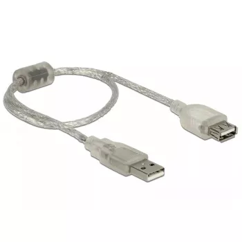 Kabel USB DeLOCK 82244 USB 2.0 0,3 m przezroczysty