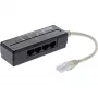 InLine 4-kierunkowy rozdzielacz portu telefonicznego, wtyk RJ45 do 4 gniazd RJ45, 0,15 m
