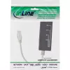 InLine 4-kierunkowy rozdzielacz portu telefonicznego, wtyk RJ45 do 4 gniazd RJ45, 0,15 m