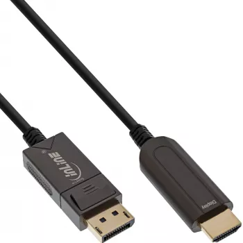 InLine DisplayPort na HDMI kabel konwertera AOC, 4K/60 Hz, czarny, 20 m