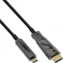 InLine USB Display AOC kabel, USB-C męski do HDMI męskiego (DP Alt Mode), 50 m