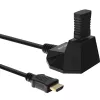 Stacja HDMI InLine, kabel HDMI HS z Ethernetem, M/Ż, czarny, złote styki, 1 m
