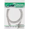 Kabel zasilający InLine, CEE 7/7 kątowy / 3-pin IEC C13 męski, szary, 0,5m