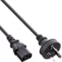 Kabel zasilający InLine, Australia na 3-pinowe gniazdo IEC C13, 0,5m