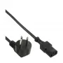 Kabel zasilający InLine, wtyk izraelski typu H / 3-pin IEC C13 męski, 3m