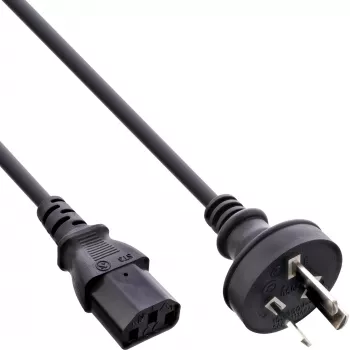 Kabel zasilający InLine, Australia na wtyk IEC C13 męski, 5m