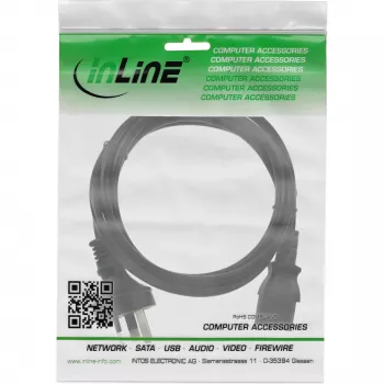 Kabel zasilający InLine, Australia na wtyk IEC C13 męski, 5m