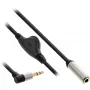 InLine cienki Audio kabel 3.5mm M kątowy / F, with volume control 0.25m