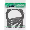 Kabel Y zasilający InLine 1x CEE 7/7 kątowy / 2x 3-pin IEC C13 męski, 1m