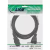 Kabel zasilający InLine USA męski / 3-pin IEC C13 męski, 18 AWG, 0,5m