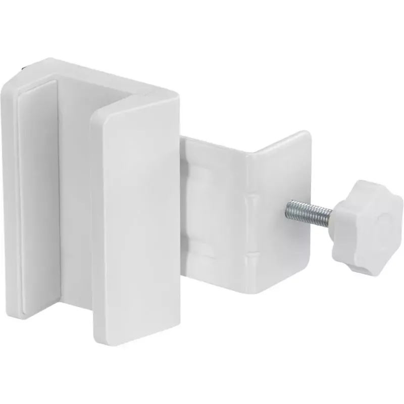 Uchwyt do przedłużacza InLine 23197W z zaciskiem śrubowym biały ABS silikon stal