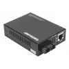 Intellinet Gigabit PoE+ Media Converter, port 1000Base-T RJ45 do 1000Base-LX (SC) jednomodowy, 20 km, wstrzykiwacz PoE+