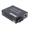 Intellinet Gigabit PoE+ Media Converter, port 1000Base-T RJ45 do 1000Base-LX (SC) jednomodowy, 20 km, wstrzykiwacz PoE+