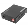 Intellinet Gigabit PoE+ Media Converter, port 1000Base-T RJ45 do 1000Base-LX (SC) jednomodowy, 20 km, wstrzykiwacz PoE+