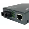 LevelOne RJ45 do SC Gigabitowy konwerter mediów, PoE PSE, światłowód wielomodowy, 0,5 km