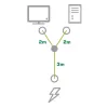 InLine kabel zasilający typu Y, wtyczka niemiecka typu F, 1x IEC-C14 na 2x IEC-C13, 5 m