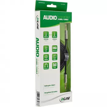 InLine cienki Audio kabel 3.5mm męski / męski, Stereo, 2m