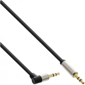 InLine cienki Audio kabel 3.5mm male / male kątowy Stereo 3m