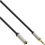 InLine cienki kabel audio 3,5 mm męski/żeński stereo 3 m