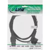 Kabel zasilający InLine, CEE7/7 kątowa do C15 prosta, 3 x 1mm², czarny, 2 m