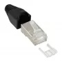 InLine Crimp Connector RJ45 8P8C ekranowany z nawlekaczem i ochroną przed zginaniem 100 szt.