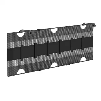 Siatka magazynująca InLine do montażu pod stołem z paskami na rzepy, czarna, maks. szerokość urządzenia 30 cm, 310×910×15 mm