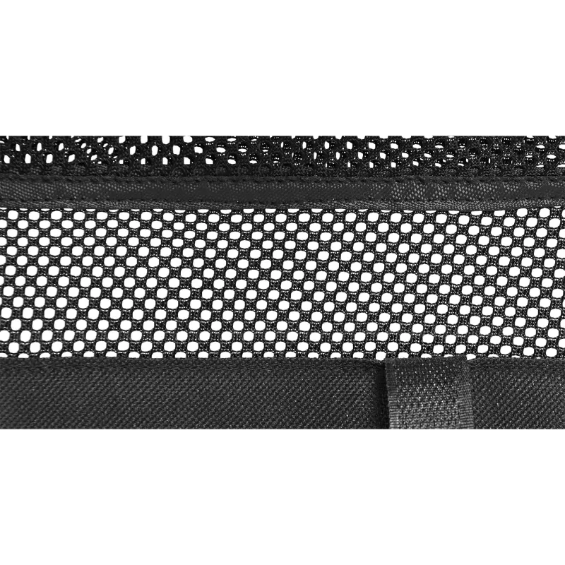 Siatka magazynująca InLine do montażu pod stołem z paskami na rzepy, czarna, maks. szerokość urządzenia 30 cm, 310×910×15 mm