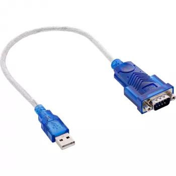 adapter kablowya InLine USB na szeregowy, USB Type A męski / DB9 męski, ok. 0,2 m