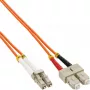 InLine Fiber Optical Duplex kabel LC/SC 50/125µm OM2 5m