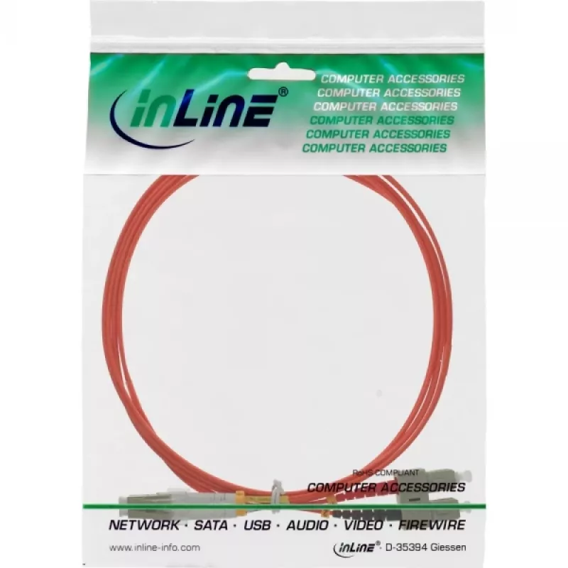 InLine Fiber Optical Duplex kabel LC/SC 50/125µm OM2 5m