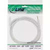 Kabel audio InLine, 3,5 mm M/Ż, stereo, biały/złoty 10 m