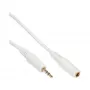 Kabel audio InLine 3,5 mm M/Ż, stereo, biały/złoty 5 m