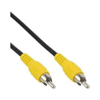 Kabel wideo InLine, 1x RCA M/M, żółte wtyczki, 5m