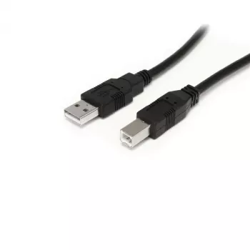 StarTech.com 9 m (30 ft.) Active USB 2.0 A to B kabel, 9 m, USB A, USB B, USB 2.0, 0,48 Gbit/s, Czarny