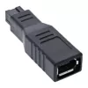 InLine FireWire 400 / 800 1394b Adapter 6 to 9 Pin female / male